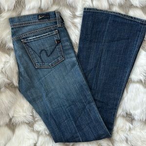 Citizens Of Humanity Blue Flare & Wide Leg Jeans